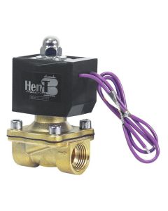 VALVULA SOLENOIDE 1/2 PARA BUZINA MARITIMA SUSPENSAO AR 24V